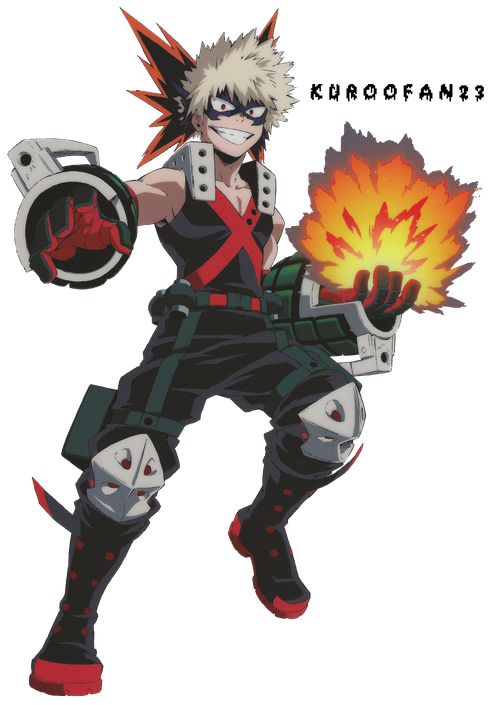 Katsuki Bakugo Transparent Images Png (black)