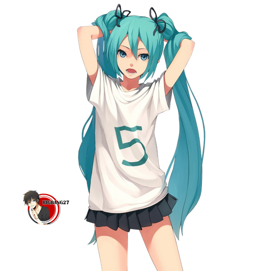 Hatsune Miku Png Transparent Picture (black, beige, white)