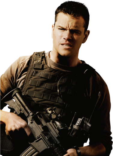 Matt Damon Png Clipart 1 (black)