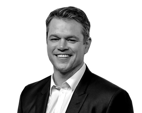 Matt Damon Png Image 1 (white, black)