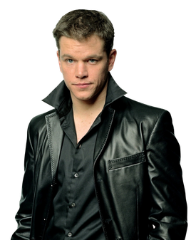 Matt Damon Transparent Png 1 (black)