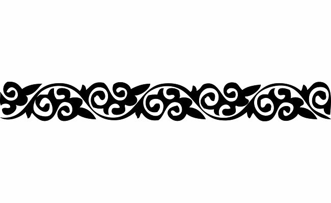 Pattern Border Png Free Download (white, black)