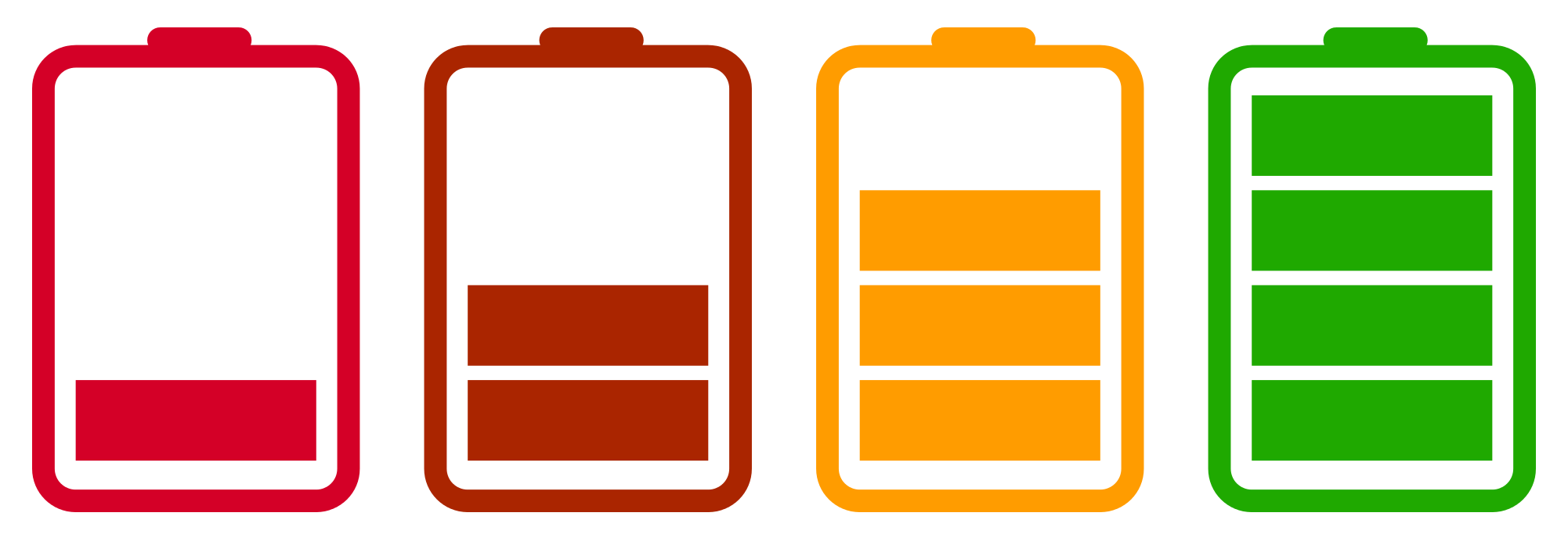 Battery Png Pic (white, black, maroon, green, orange)