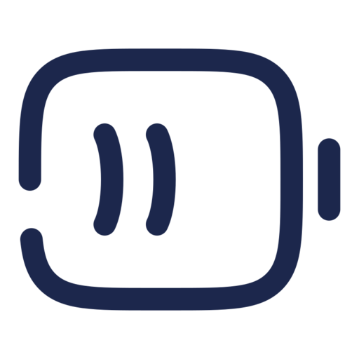 Battery Half Minimalistic Free Png Icon (navy, black)