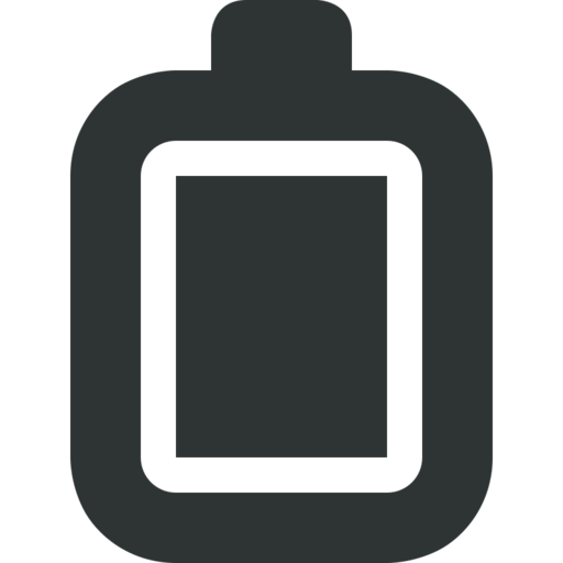 Battery Level 100 Free Png Icon (black)