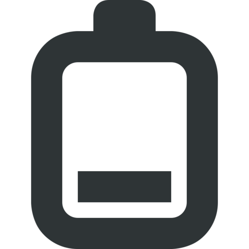 Battery Level 30 Free Png Icon Download (black)