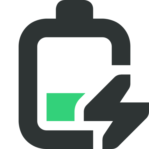 Battery Level 40 Charging Free Png Icon (black, teal)