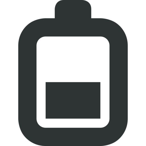 Battery Level 50 Free Png Icon (black)