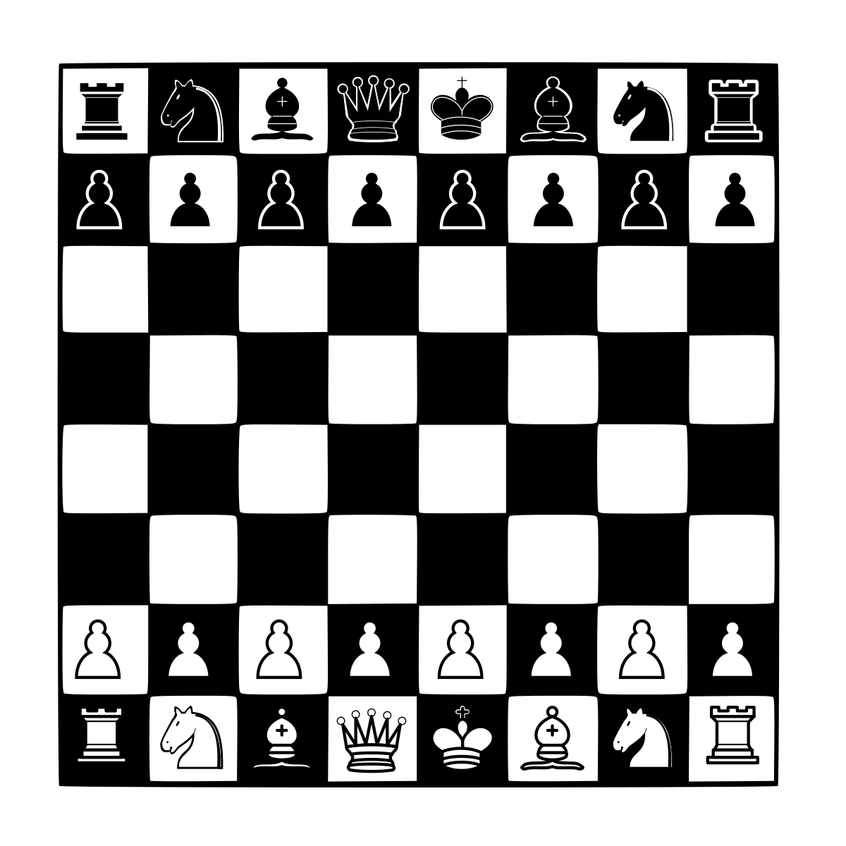 Battle Chess Pieces Png Photos (white, black)