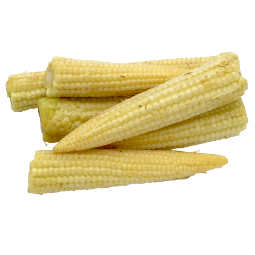 Mature Baby Corn Cobs Transparent Png (black, silver, salmon)