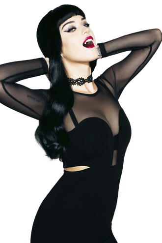 Katy Perry Png Clipart (black)