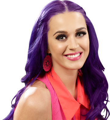 Katy Perry Purple Hair Png Clipart (black, salmon)