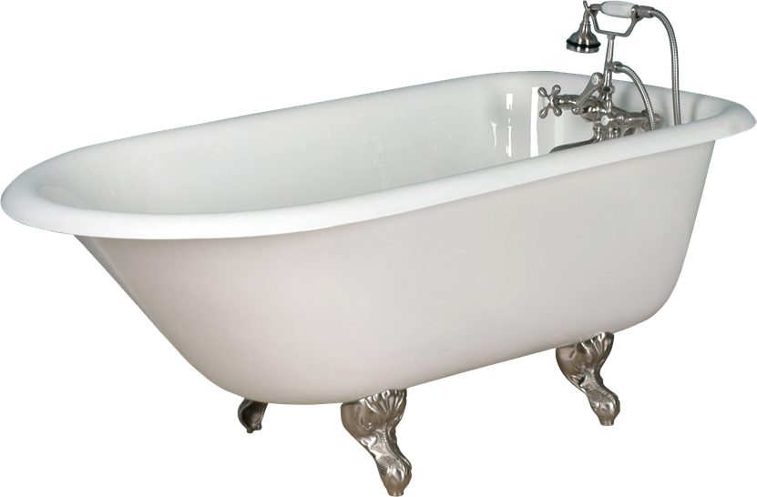 Faucet White Bathtub Png File (silver, beige, black)