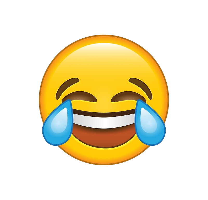 Laughter Emoji Png Photos (white, pink, chocolate, gold)