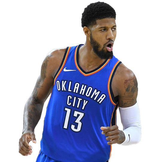 Paul George Oklahoma City Thunder Png File (black)