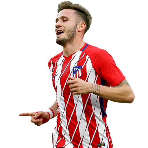 Saul Niguez Png File (pink, red, white, beige, silver)