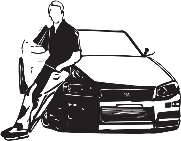 Paul Walker Png Hd (black)