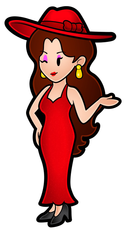 Pauline Png Transparent Image (red, black)