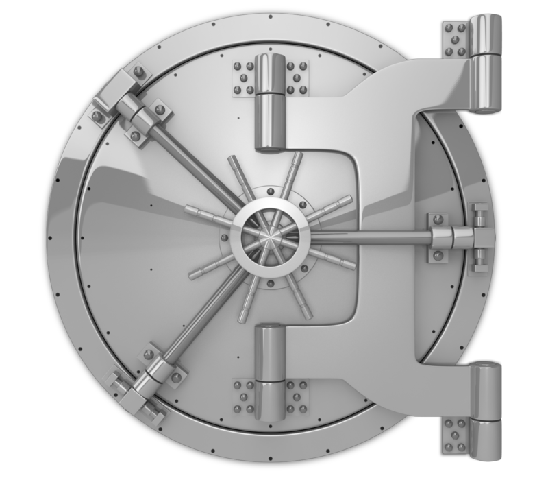 Vault Transparent Images Png (black, silver)