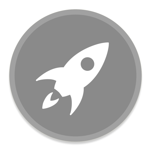 Launchpad Free Png Icon Download (gray, silver, black, white)