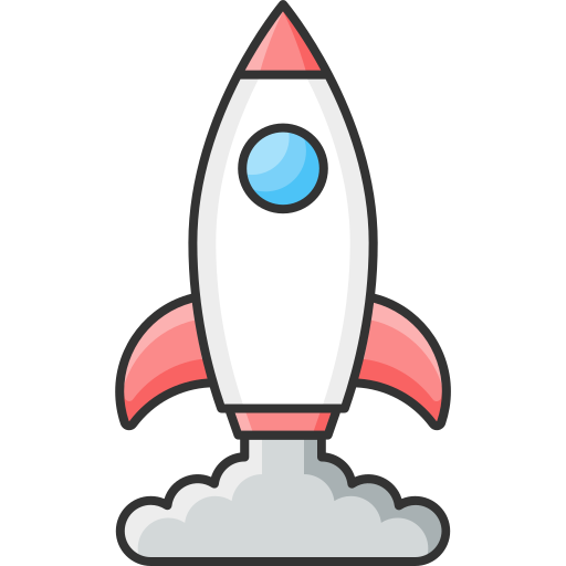 Launching Startup Rocket Icon Free Transparent Png Icon Download (silver, salmon, white, black, lavender)