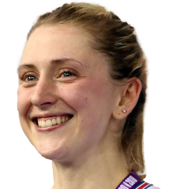 Laura Kenny Olympic Player Png Image (gray, pink, black, salmon, white)