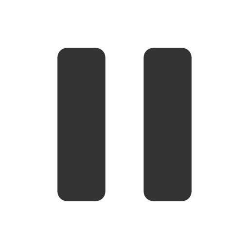 Pause Button Png Image (white, black, silver, indigo, gray)