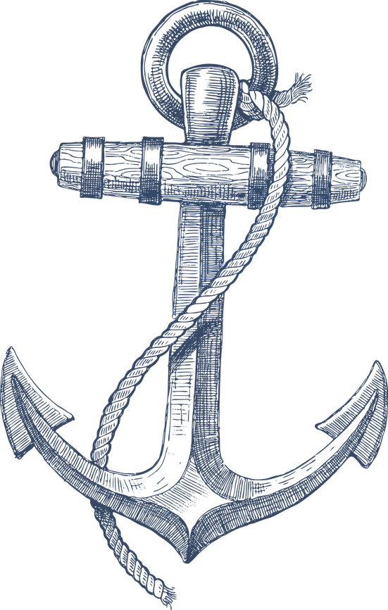 Nautical Anchor Png Transparent Picture (indigo, black)