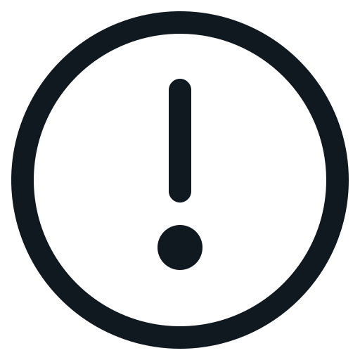 Caution Exclamation Mark Round Sign Free Png Icon Download (black)