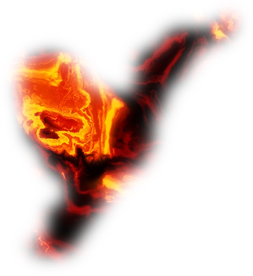 Lava Png Isolated Image (black)