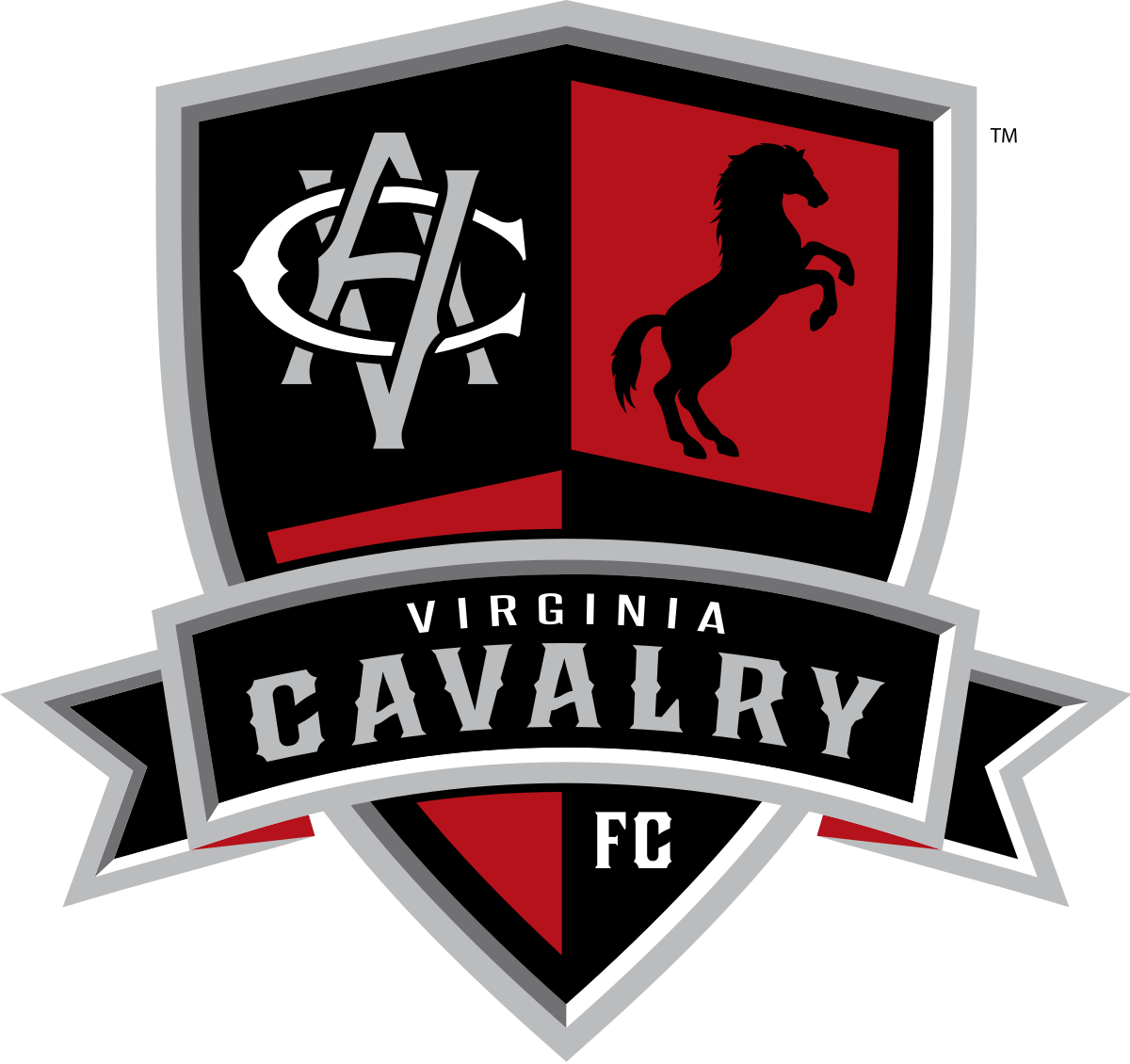 Cavalry Fc Png (black, white, maroon, silver)