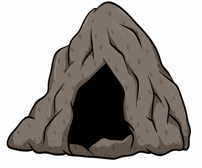 Cave Entrance Png Hd Image (black, gray, white)