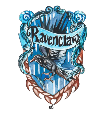 Ravenclaw House Transparent Background (black)