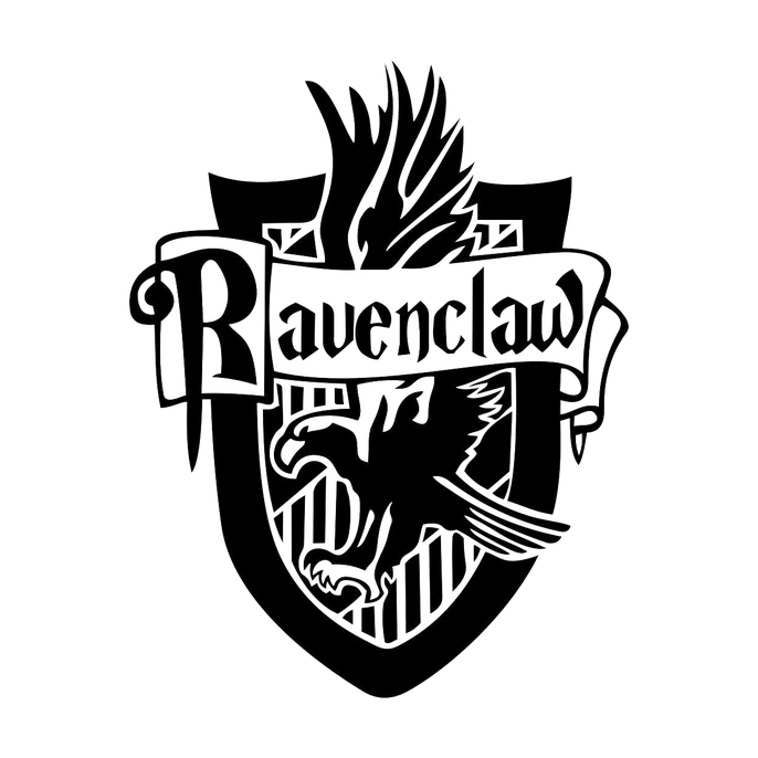 Ravenclaw House Transparent Png (black)