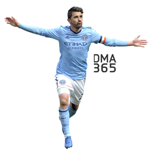 David Villa Png Transparent Image (black, white)