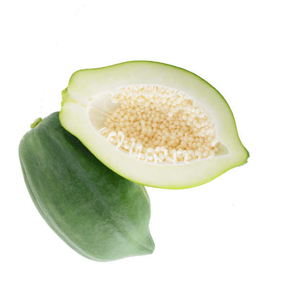 Raw Green Papaya Png Image (gray, beige)