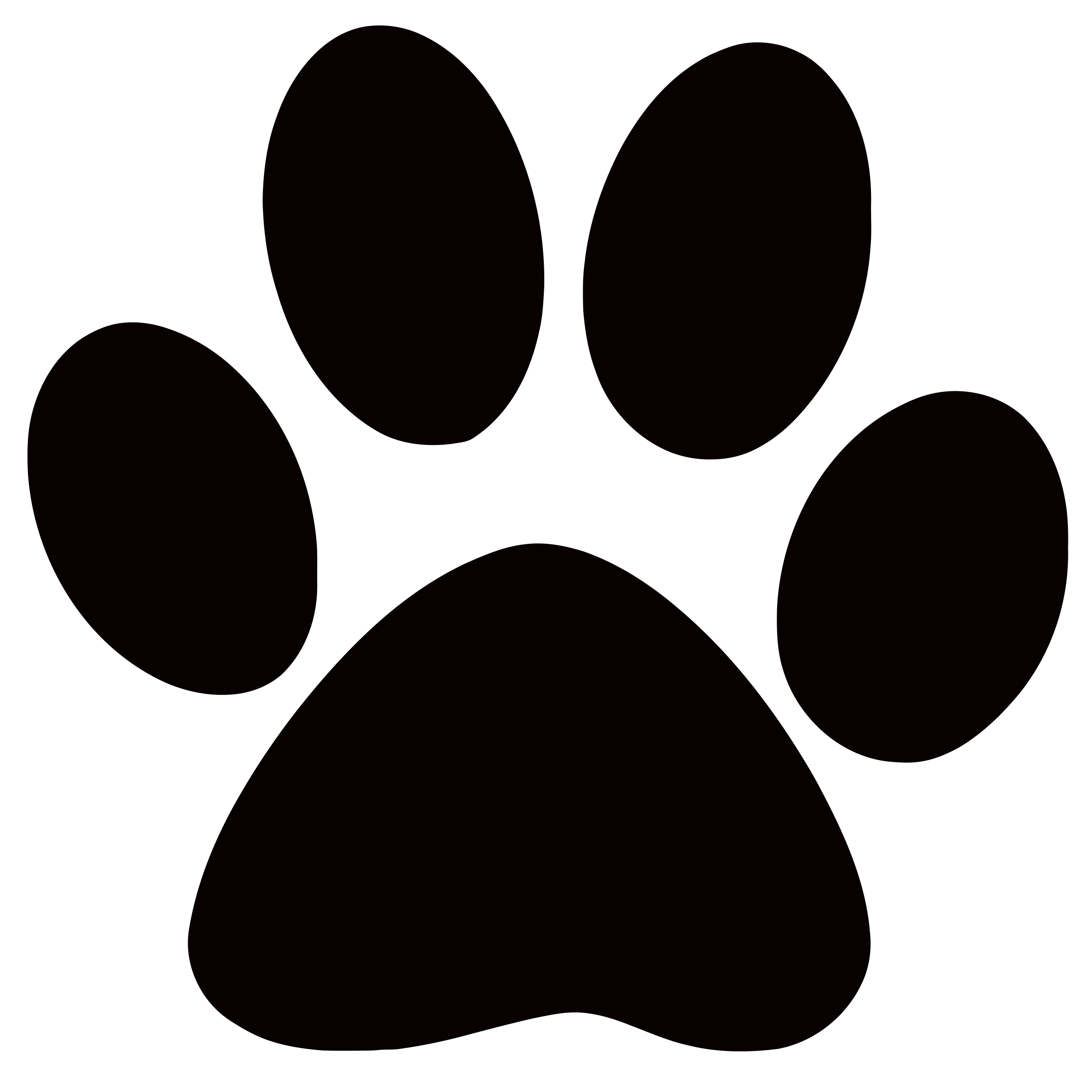 Paw Png Isolated Transparent (black)