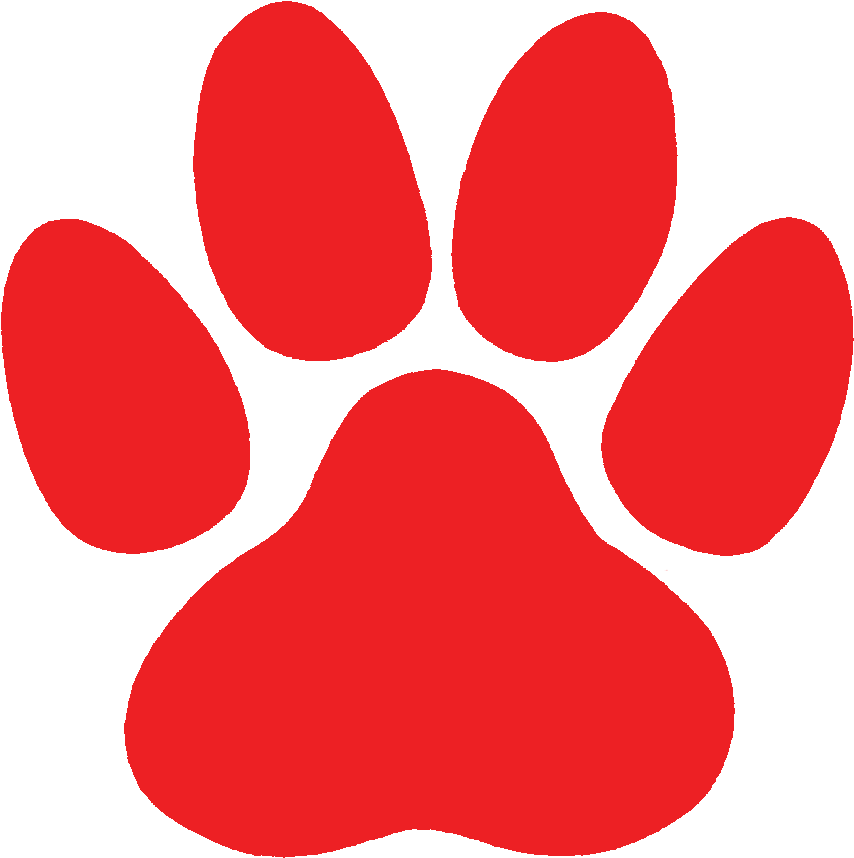 Paw Png Pic (red, black)