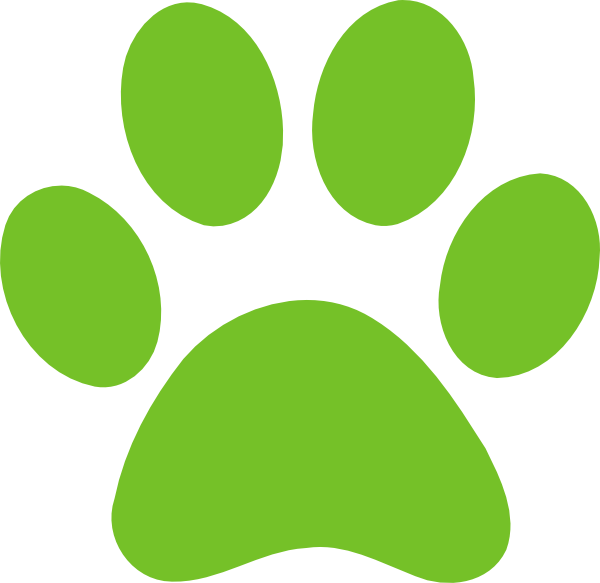 Paw Print Png Isolated File (white, olive)