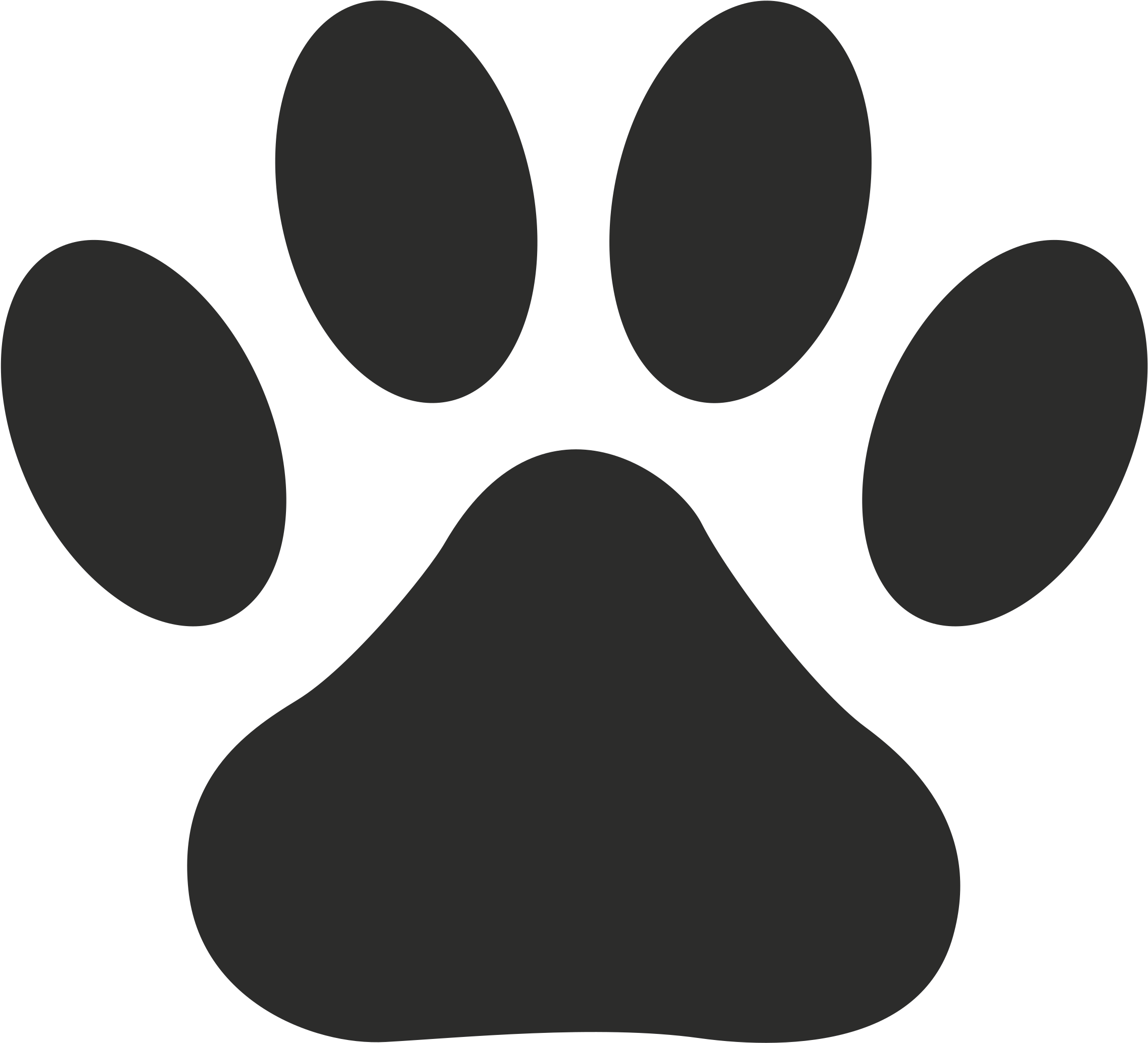 Paw Print Png Picture (black)