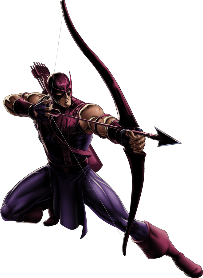 Hawkeye Transparent Background (black)