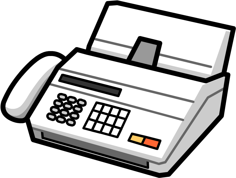 Fax Machine Png File (black, gray, silver, white)