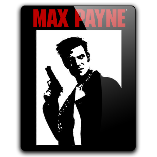 Max Payne Cover Png Image (black, lavender, white, silver)