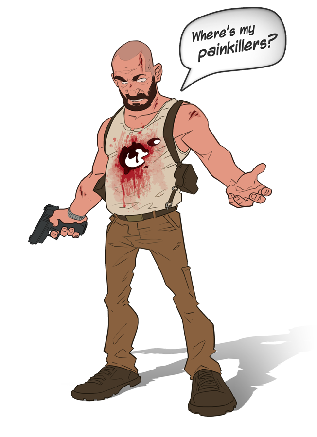 Max Payne Png Picture (olive, gray, white, black, salmon)