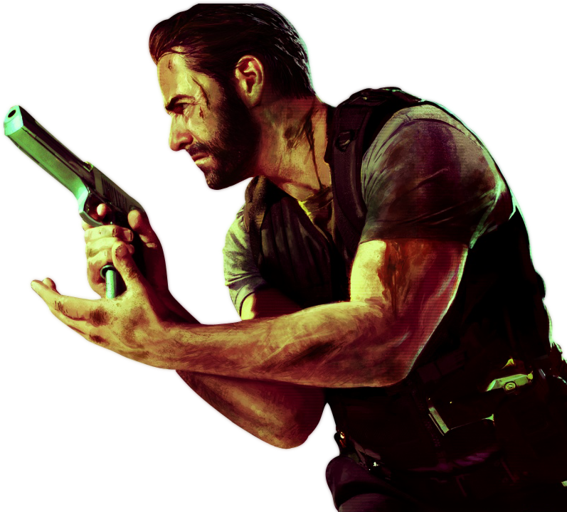 Max Payne Png (black, white)