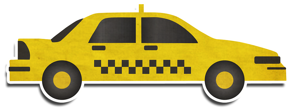 Taxi Car Png Hd Image (gold, black)