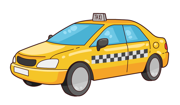 Taxi Car Png Images (gold, gray, orange, black, silver)