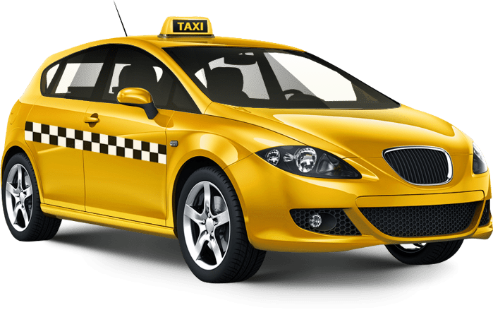 Taxi Car Png Photo (black, gray)