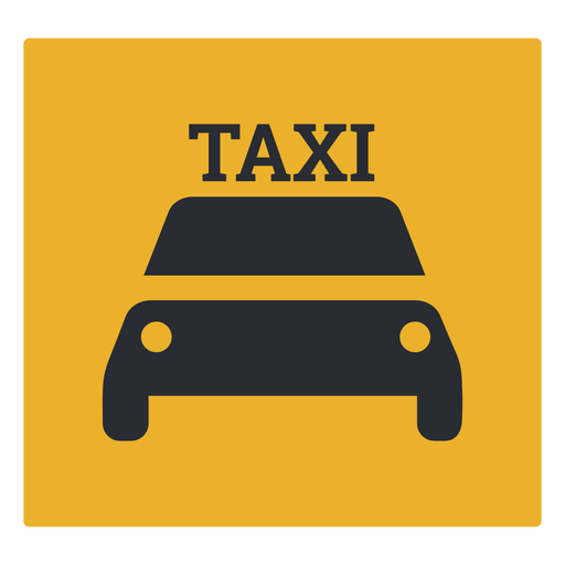 Taxi Logo Png Cutout (olive, maroon, black, orange)