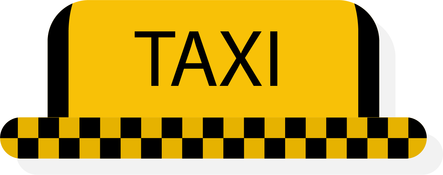 Taxi Logo Png File (gold, black, orange, white)